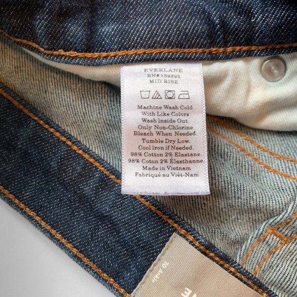 Everlane Ankle Jeans Dark Wash - Picture 4 of 4